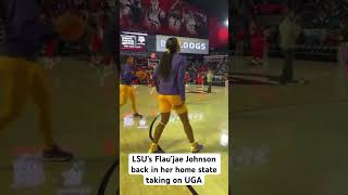 UGA v LSU basketball Flau’jae Johnson warms up before the game [upl. by Matthew]