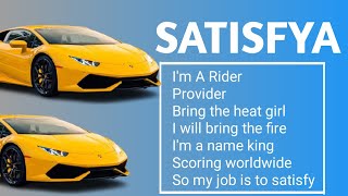 😀Satisfya Imran Khan Lyrics🎶  I am a rider🚲 [upl. by Amat]