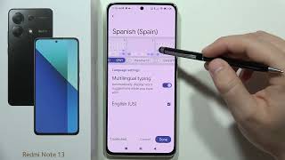 How to Change Keyboard Language on Redmi Note 13  Input Language [upl. by Aliuqa329]