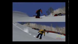 ESPN Winter X Games Snowboarding PS2 Multiplayer Gameplay Konami  ESPN Playstation 2 [upl. by Turpin]