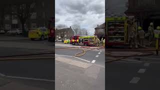 Whalebone lane south  Fire 🔥 in corner shop opposite McDonald’s Chadwell Heath [upl. by Euqinor868]