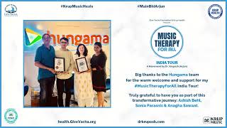 Music Therapy for All  Met with Hungama Music Team  Krup Music Heals Krup Health Talks IndiaTour [upl. by Nuhsed]