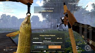 Fishing Planet  Unique Chain Pickerel  Quanchkin Lake [upl. by Yattirb]