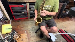 6955 SELMER MARK VII ALTO SAXOPHONE play test 01 [upl. by Meredithe]