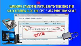 WINDOWS CANNOT BE INSTALLED FIXED [upl. by Hafinah]