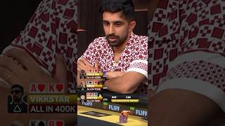 VIKKSTAR123 ELIMINATES ZACH JUSTICE amp BEATS POKER PRO BRAD OWEN IN 3 WAY ALLIN [upl. by Rostand]