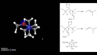 E2 product using sterically hindered base [upl. by Erma]