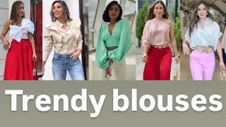 TRENDING BLOUSES 2024 Trendy combinations [upl. by Platon940]