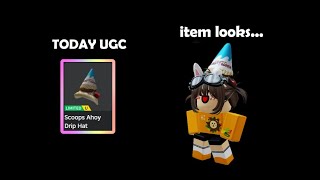 Free Limited UGC🔔Scoops Ahoy Drip Hat🔔 [upl. by Worrell369]