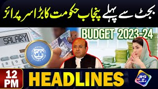 Budget Sey Phly Punjab Hakumat Ka Bra Surprise  Headlines 12 PM  13 June 2024  Lahore Rang [upl. by Friedman]