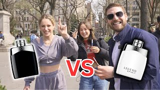 Montblanc Legend Vs Montblanc Legend Spirit Fragrance Battle Womens Reactions [upl. by Reginnej]