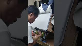 Technique Tutorial on how to upholster the side of the Sofa shorts [upl. by Jarrid230]