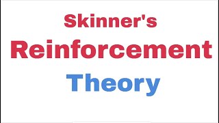 Skinners Reinforcement Theory [upl. by Dud]