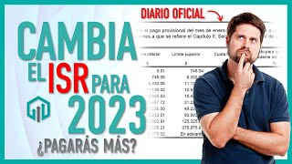 Tablas y tarifas de ISR 2023  Impuesto Sobre la Renta en tu nómina  Aumento del ISR [upl. by Aleetha]