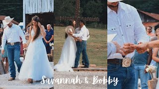 SAVANNAH AND BOBBY ZECCHINIS WEDDING DAY  Beautiful Christ Centered Wedding [upl. by Sabra]