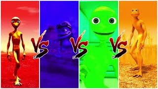 COLOR DANCE CHALLENGE Dame tu cosita vs Patila Green Alien [upl. by Nisior]