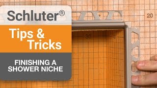 Tips on finishing a shower niche [upl. by Nwad781]