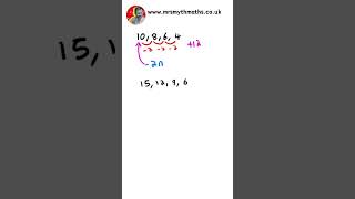 GCSE Maths  Decreasing Nth Term Sequence sequence sequences nthterm algebra GCSEMaths [upl. by Yeldah786]