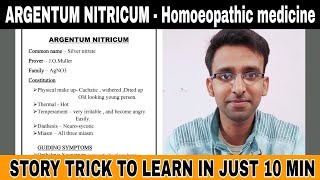 ARGENTUM NITRICUMHomoeopathic medicine Story trick to learn Homoeopathic medicine [upl. by Yrtnahc]