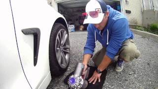 Dyson cordless lithium car vac in action [upl. by Annohsak]