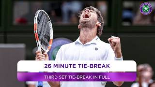 Incredible 26 MINUTE tiebreak  Replay IN FULL  Wimbledon 2024 [upl. by Yssirc]