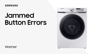 Washing Machine Error Codes Panel Lights Jammed Button  Samsung US [upl. by Baoj]