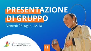 4 Congresso Generale  Presentazione di gruppo 1210 IT [upl. by Annayt]