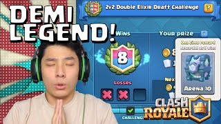 BERUSAHA SABAR DEMI LEGENDARY CHEST 2v2 DOUBLE ELIXIR DRAFT CHALLENGE • Clash Royale Indonesia [upl. by Ilellan]