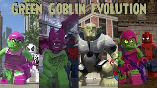 Green Goblin Evolution in Lego Marvel Spiderman Videogames [upl. by Esadnac761]