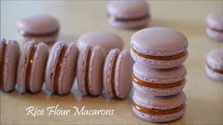 Rice Flour Macaron Recipe  Without Almond Flour Nut Free [upl. by Elitnahc]