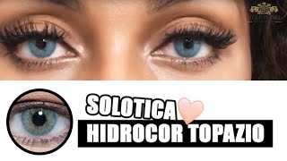 Solotica Hidrocor Topazio on Dark Eyes [upl. by Hoes]