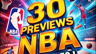 30 previews NBA en une vidéo  👀🏀 [upl. by Janina]