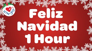 Feliz Navidad with Lyrics 1 Hour Playlist 🎅 Merry Christmas [upl. by Elbart86]