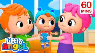 Hiccup Song  Little Angel  Kids Cartoons amp Nursery Rhymes  Moonbug Kids [upl. by Ikir]