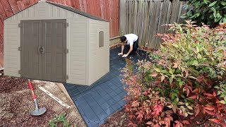 10 ft x 8 ft Keter Stronghold Resin Storage Shed How to Tips Review [upl. by Oiredised802]