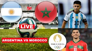 Argentina vs Morocco 22 Live Stream Olympics 2024 Football Match Today Score Highlights Vivo Direc [upl. by Dawes]