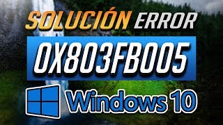 Solución Error Tienda Windows 0x803fb005 en Windows 10  4 Soluciones [upl. by Mauro]