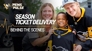 Season Ticket Delivery Behind the Scenes  Pittsburgh Penguins [upl. by Dorolice]