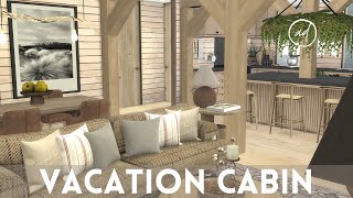 VACATION CABIN  Sims 4  CC SPEED BUILD  CC List [upl. by Emawk]