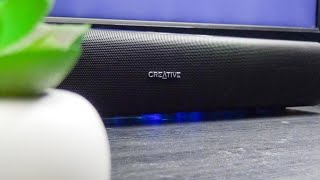 Creative Stage Air Review  The Mini Desktop Soundbar with BIG SOUND [upl. by Saw]