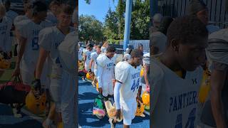 Palatka Panthers walking in to play Bishop Kenny Crusaders in referee scrimmage game [upl. by Toblat]