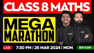 Class 8 Maths  MEGA MARATHON‼️  Xylem Class 8 [upl. by Anselme]