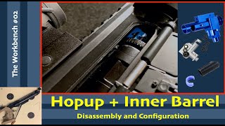 Airsoft M4M16AR15 Hopup Disassembly  Configuration [upl. by Nitsirc]