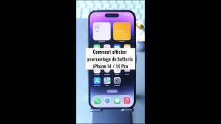 🔥 Afficher Pourcentage de Batterie sur iPhone avec iOS16 shorts [upl. by Enar]