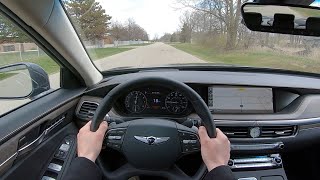 2020 Genesis G90 50 Ultimate RWD  POV Test Drive Binaural Audio [upl. by Adolf]