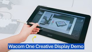 Wacom One Creative Pen Display Tablet Demonstration [upl. by Anitak]