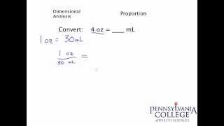 Simple Unit Conversion 1  Ounces to mL [upl. by Gabriellia]