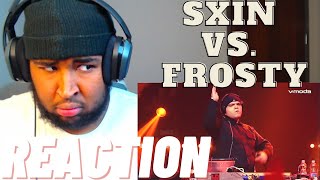 Straight MADNESS  SXIN 🇩🇪 vs Frosty 🇬🇧  GRAND BEATBOX BATTLE 2021 Quarter Final Reaction [upl. by Bond792]