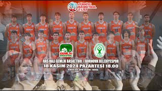 HAS HALI GEMLİK BASKETBOL  BORNOVA BELEDİYESİ [upl. by Rosenblum]