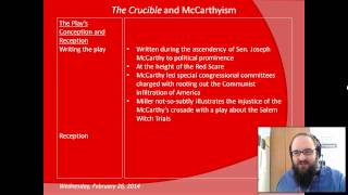 The Crucible and McCarthyism [upl. by Matt]